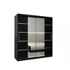 Buy Verona 04 Sliding Door Wardrobe 180cm, Colour: Black, Item Width: 180 from Furnituretta