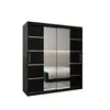 Buy Verona 04 Sliding Door Wardrobe 180cm, Colour: Black, Item Width: 180, 10 from Furnituretta