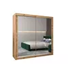 Buy Tokyo III Sliding Door Wardrobe 200cm, Colour: Oak Artisan, Item Width: 200 from Furnituretta