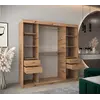 Buy Tokyo III Sliding Door Wardrobe 200cm, Colour: Oak Artisan, Item Width: 200, 8 from Furnituretta
