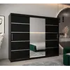 Buy Verona 02 Sliding Door Wardrobe 250cm, Colour: Black, Item Width: 250, 11 from Furnituretta