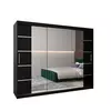 Buy Verona 04 Sliding Door Wardrobe 250cm, Colour: Black, Item Width: 250 from Furnituretta