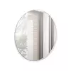 Buy Navene Round Mirror 70cm, Colour: White, Item Width: 70 from Furnituretta