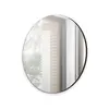 Buy Navene Round Mirror 70cm, Colour: White, Item Width: 70, 3 from Furnituretta