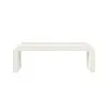 Buy Ren Daisy Bench in Chenille Bouclé with Curved Design, Colour: Daisy from Furnituretta