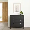 Buy Stylish Madrid Chest: 3 Drawers in Matt Black, 2 from Furnituretta