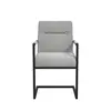 Buy The Cleaver Dining Chair with Arms in Smoked Pearl Fabric, Colour: Smoked Pearl, 3 from Furnituretta