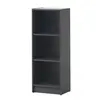 Buy Medium Narrow Bookcase with Adjustable Shelves in Dark Grey, 3 from Furnituretta