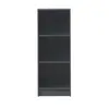 Buy Medium Narrow Bookcase with Adjustable Shelves in Dark Grey, 2 from Furnituretta