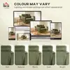 Buy HOMCOM 2 Seater Sofa in Dark Green Corduroy Fabric, Colour: Dark Green, 6 from Furnituretta