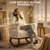 Buy HOMCOM Cream White Rocking Chair with High Back Support, 5 from Furnituretta