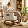 Buy HOMCOM Cream White Rocking Chair with High Back Support, 2 from Furnituretta