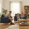 Buy HOMCOM 2 Seater Sofa in Dark Grey Corduroy Fabric, Colour: Dark Grey, 8 from Furnituretta