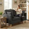 Buy HOMCOM 2 Seater Sofa in Dark Grey Corduroy Fabric, Colour: Dark Grey, 2 from Furnituretta