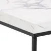 Buy Luxe Barossa Coffee Table: White Marble & Black Base, 5 from Furnituretta