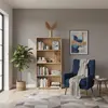 Buy Thorne Slim Low Short Bookcase in Artisan Oak, Colour: Artisan Oak, Item Width: 70 from Furnituretta