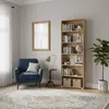 Buy Thorne Slim 211.5cm Tall Bookcase in Artisan Oak, Colour: Artisan Oak, Item Width: 70, 8 from Furnituretta