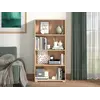 Buy Thorne Slim Low Short Bookcase in Artisan Oak, Colour: Artisan Oak, Item Width: 70, 9 from Furnituretta