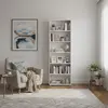 Buy Thorne Slim 211.5cm Tall Bookcase in White, Colour: White, Item Width: 70 from Furnituretta