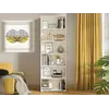 Buy Thorne Slim 211.5cm Tall Bookcase in White, Colour: White, Item Width: 70, 9 from Furnituretta