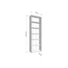 Buy Thorne Slim 211.5cm Tall Bookcase in White, Colour: White, Item Width: 70, 7 from Furnituretta
