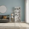Buy Thorne Slim 176.5cm Tall Bookcase in White, Colour: White, Item Width: 70 from Furnituretta