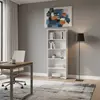Buy Thorne Slim 176.5cm Tall Bookcase in White, Colour: White, Item Width: 70, 8 from Furnituretta