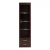 Buy Imperial Tall Glazed Narrow Cabinet in Mahogany, 3 from Furnituretta