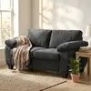 Buy HOMCOM 2 Seater Chenille Loveseat Sofa in Dark Grey, Colour: Dark Grey, Item Width: 156, 8 from Furnituretta