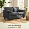 Buy HOMCOM 2 Seater Chenille Loveseat Sofa in Dark Grey, Colour: Dark Grey, Item Width: 156, 3 from Furnituretta