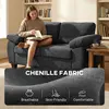 Buy HOMCOM 2 Seater Chenille Loveseat Sofa in Dark Grey, Colour: Dark Grey, Item Width: 156, 5 from Furnituretta