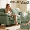 Buy HOMCOM 2 Seater Chenille Loveseat Sofa in Dark Green, Colour: Dark Green, Item Width: 156, 4 from Furnituretta