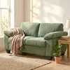 Buy HOMCOM 2 Seater Chenille Loveseat Sofa in Dark Green, Colour: Dark Green, Item Width: 156, 8 from Furnituretta