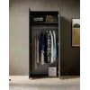Buy Base 2 Door Hinged Wardrobe 80cm in Graphite Matt, Colour: Graphite Matt, Item Width: 80, 3 from Furnituretta