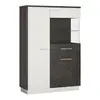 Buy Zingaro Low Display Cabinet (Right Hand) in Grey & Alpine White from Furnituretta