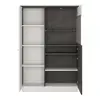 Buy Zingaro Low Display Cabinet (Right Hand) in Grey & Alpine White, 2 from Furnituretta