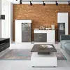 Buy Zingaro Low Display Cabinet (Right Hand) in Grey & Alpine White, 3 from Furnituretta