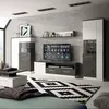 Buy Zingaro Low Display Cabinet (Right Hand) in Grey & Alpine White, 4 from Furnituretta