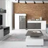 Buy Zingaro Low Display Cabinet (Right Hand) in Grey & Alpine White, 5 from Furnituretta