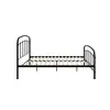 Buy Halston Black Metal Bed – Double (4ft6), Colour: Black, Bed Size: Double (4ft6), 5 from Furnituretta