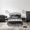 Buy Halston Black Metal Bed – Double (4ft6), Colour: Black, Bed Size: Double (4ft6), 2 from Furnituretta