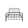 Buy Halston Black Metal Bed – Double (4ft6), Colour: Black, Bed Size: Double (4ft6), 3 from Furnituretta