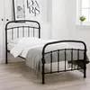 Buy Halston Black Metal Bed – Single (3ft), Colour: Black, Bed Size: Single (3ft), 2 from Furnituretta