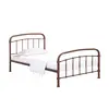 Buy Halston Copper Metal Bed – Single (3ft), Colour: Copper, Bed Size: Single (3ft) from Furnituretta