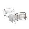 Buy Halston Copper Metal Bed – King (5ft), Colour: Copper, Bed Size: King (5ft) from Furnituretta