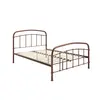 Buy Halston Copper Metal Bed – King (5ft), Colour: Copper, Bed Size: King (5ft), 4 from Furnituretta