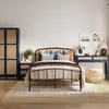 Buy Halston Copper Metal Bed – King (5ft), Colour: Copper, Bed Size: King (5ft), 2 from Furnituretta