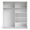 Buy Stylish White Wardrobe: Verona 180cm with Mirror Doors, 12 from Furnituretta