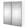 Buy Stylish White Wardrobe: Verona 180cm with Mirror Doors, 2 from Furnituretta