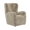 Buy Bear Coyote Faux Fur Occasional Chair from Furnituretta